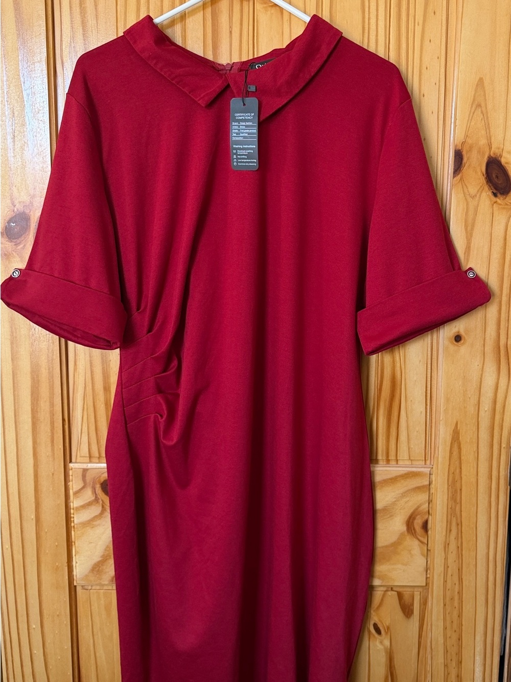 Classic Red Peter Pan Collar Dress